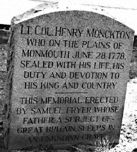 Lt Col. Henry Monckton's Grave, Monmouth, NJ