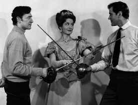 Peter Wyngarde, Barbara Shelley, & George Baker